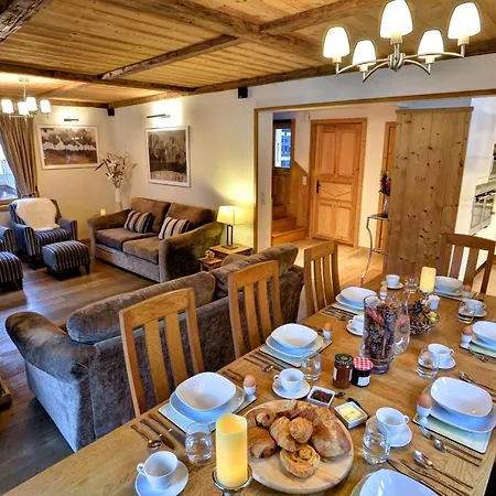 木屋 Cristalliers - 5 Bedroom Luxury In With Log Fire And Hot Tub 霞慕尼